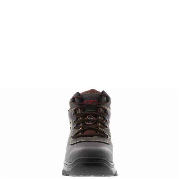 NEW SKECHERS men's burgin sosder work boot in brown - Picture 2 of 3